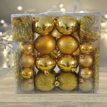Kerstballen 62 delig Goud
