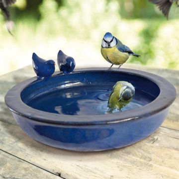 Vogelbad Rond Blue