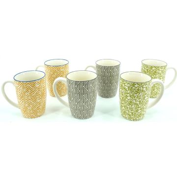 Beker keramiek 320ml set of 6