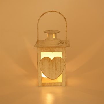 Lantern Heart with candle