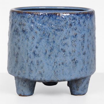 15.211 Pot op voet living blauw 11.2 cm