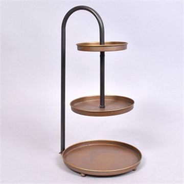 23082_tosca etagere goud 3 laag 25x44cm