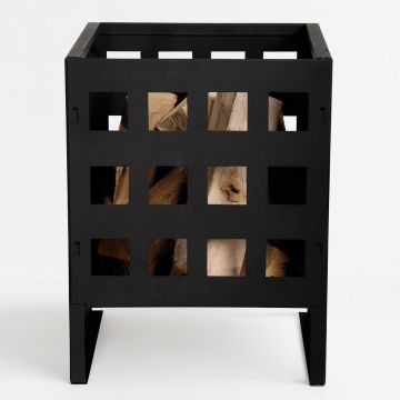 FF87 Vuurkorf Vierkant Zwart