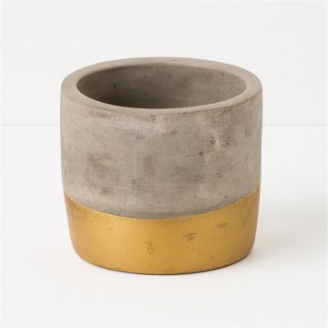 Betone pot met gouden randje 10 cm Betone pot met gouden randje 10 cm